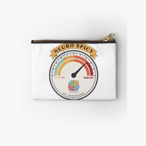 Item preview, Neuro Spicy Maximum Overload Meter – Funny ADHD Neurodivergent Brain Gauge Design designed and sold by ArcticFoxStudio.