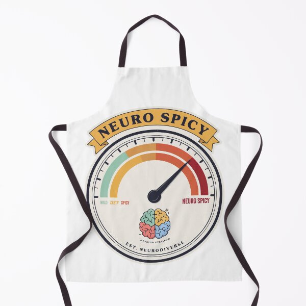 Item preview, Neuro Spicy Maximum Overload Meter – Funny ADHD Neurodivergent Brain Gauge Design designed and sold by ArcticFoxStudio.