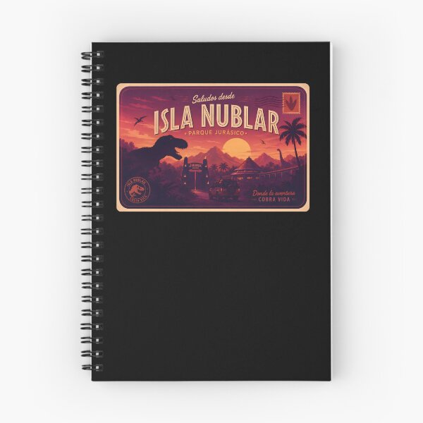 Item preview, postcard greetings from jurassic logo rusted park  designed and sold by Blck-Acid-Devil.