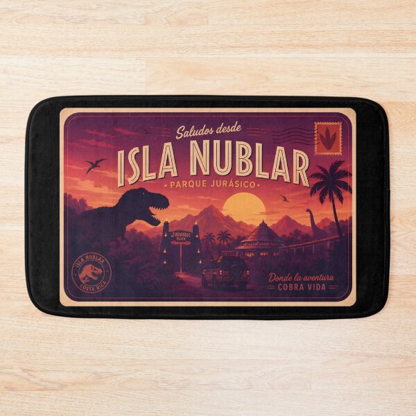 Item preview, postcard greetings from jurassic logo rusted park  designed and sold by Blck-Acid-Devil.