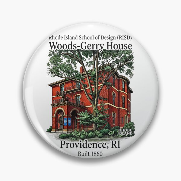 Item preview, Vintage Engraving Style Woods-Gerry House Providence RI designed and sold by EvergreenPark - Tee Studio.