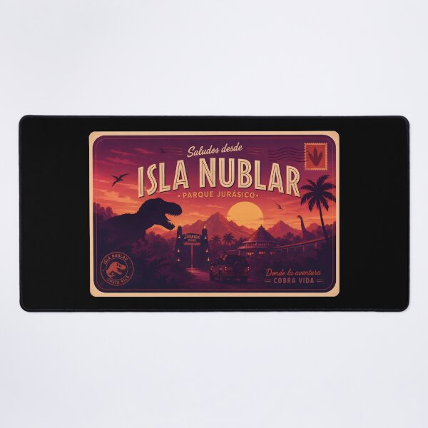 Item preview, postcard greetings from jurassic logo rusted park  designed and sold by Blck-Acid-Devil.
