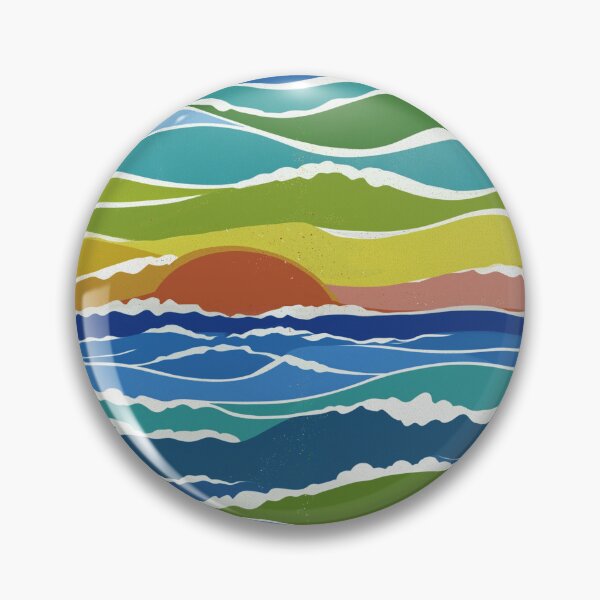 Item preview, Sunset Rainbow Waves designed and sold by Artlizzard.