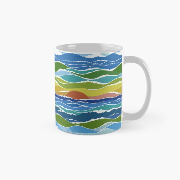 Item preview, Sunset Rainbow Waves designed and sold by Artlizzard.