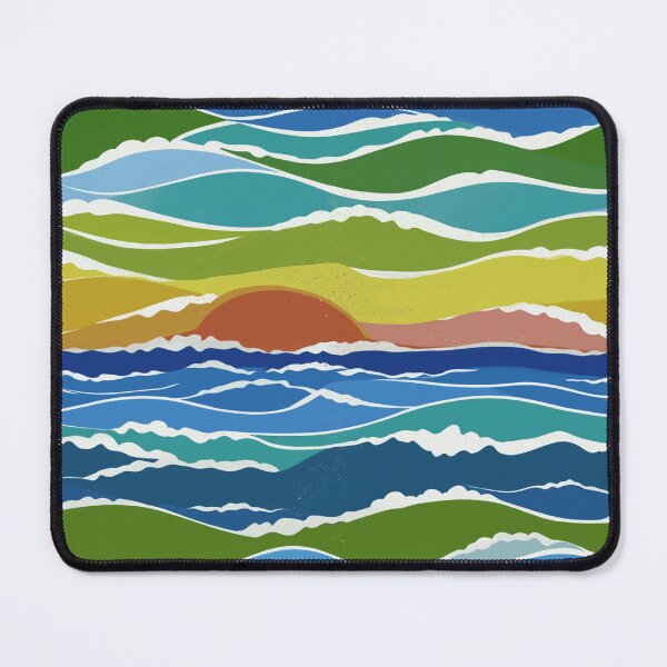 Item preview, Sunset Rainbow Waves designed and sold by Artlizzard.