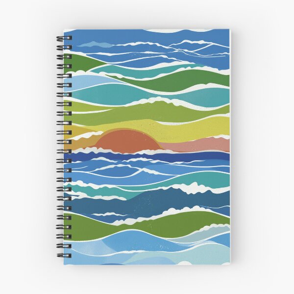 Item preview, Sunset Rainbow Waves designed and sold by Artlizzard.
