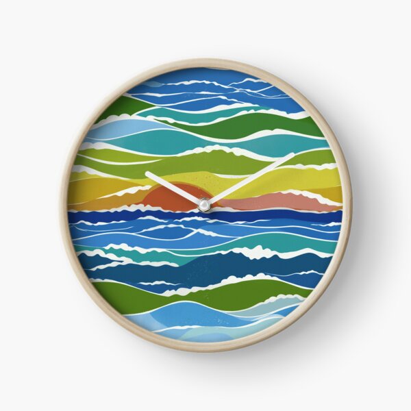 Item preview, Sunset Rainbow Waves designed and sold by Artlizzard.