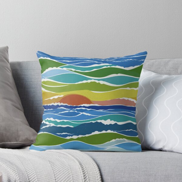 Item preview, Sunset Rainbow Waves designed and sold by Artlizzard.