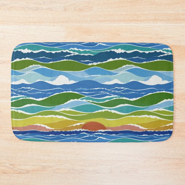 Item preview, Sunset Rainbow Waves designed and sold by Artlizzard.