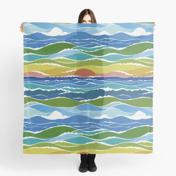 Item preview, Sunset Rainbow Waves designed and sold by Artlizzard.
