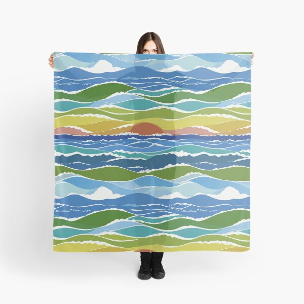 Item preview, Sunset Rainbow Waves designed and sold by Artlizzard.