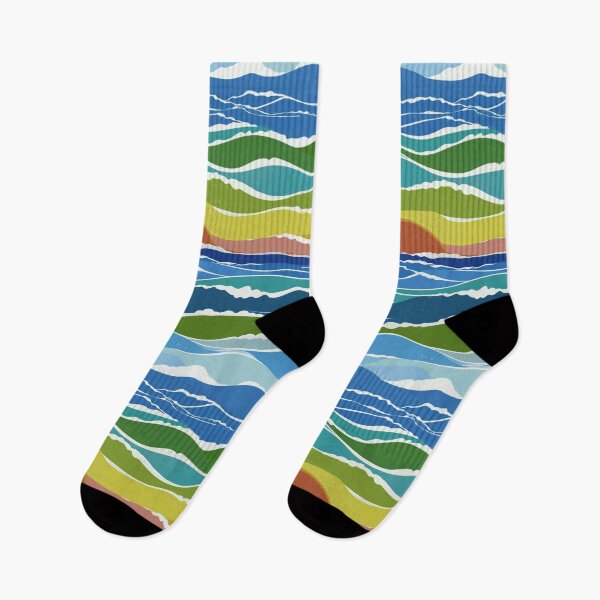 Item preview, Sunset Rainbow Waves designed and sold by Artlizzard.
