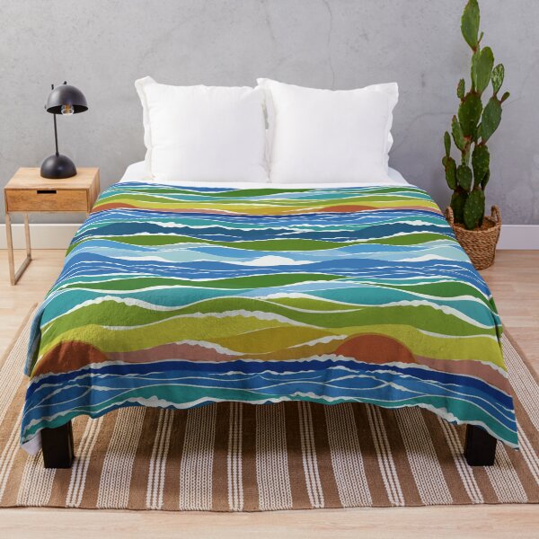 Item preview, Sunset Rainbow Waves designed and sold by Artlizzard.