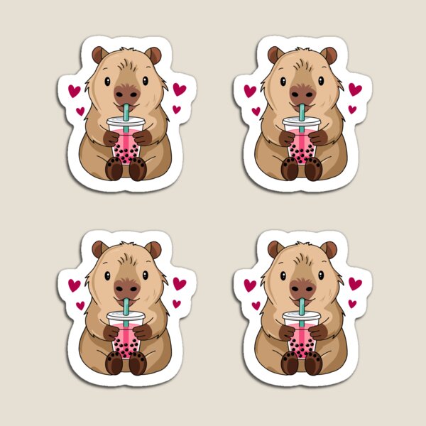 Item preview, Kawaii Capybara Drinking Bubble Tea Cute Anime Shirt | Boba Tea Lover Gift | Adorable Capybara Design designed and sold by 76Valeria.