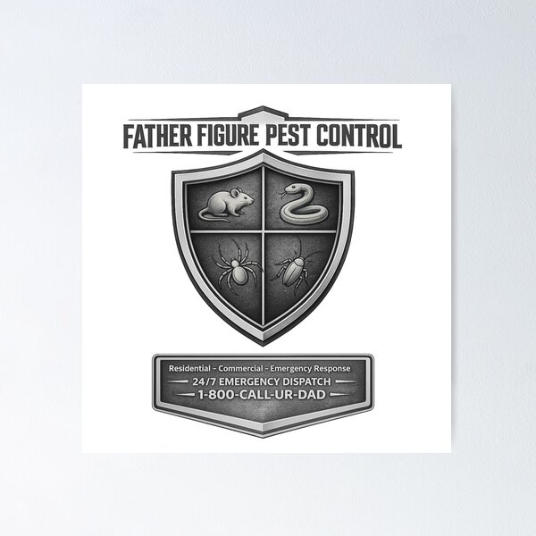 Item preview, Father Figure Pest Control designed and sold by ADDaptive Design Division.