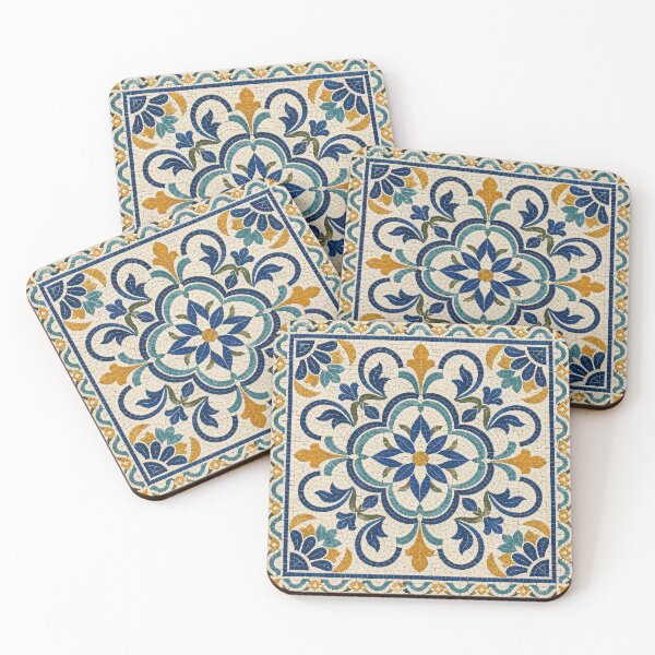 Item preview, Mediterranean Mosaic Floral Pattern designed and sold by Owcomm.