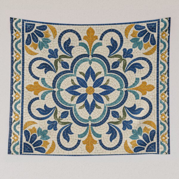 Item preview, Mediterranean Mosaic Floral Pattern designed and sold by Owcomm.