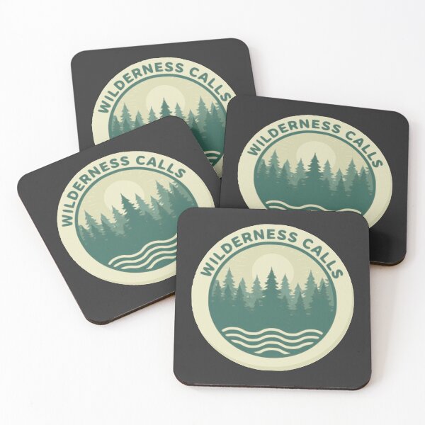 Item preview, Aesthetic Wilderness Calls Retro Forest Emblem designed and sold by Nikola Dio.