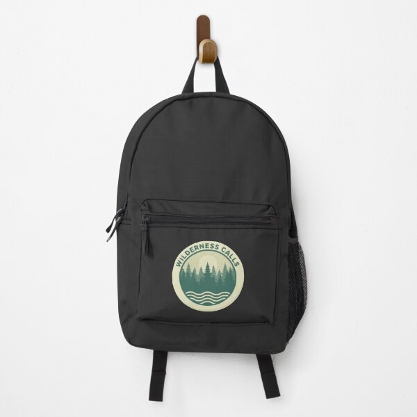 Item preview, Aesthetic Wilderness Calls Retro Forest Emblem designed and sold by Nikola Dio.