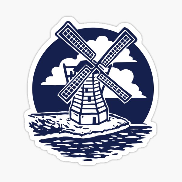 Item preview, Dutch Delft Windmill - 'Mill (wander) Around'  designed and sold by Victoria Barron.