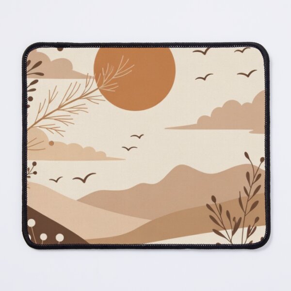 Item preview, Minimal Boho Desert Landscape | Neutral Earth Tone Nature Illustration designed and sold by GalleryPeak.