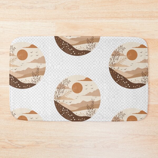 Item preview, Minimal Boho Desert Landscape | Neutral Earth Tone Nature Illustration designed and sold by GalleryPeak.
