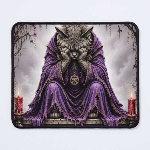 Item preview, He Never Returned Gothic Cat designed and sold by VeltharaArt.