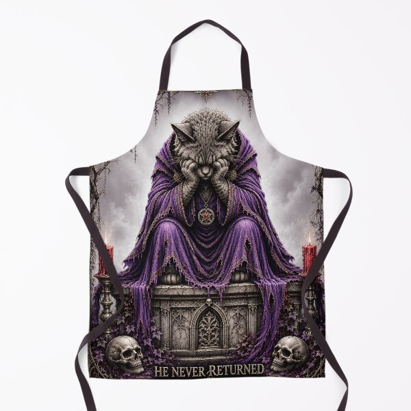 Item preview, He Never Returned Gothic Cat designed and sold by VeltharaArt.