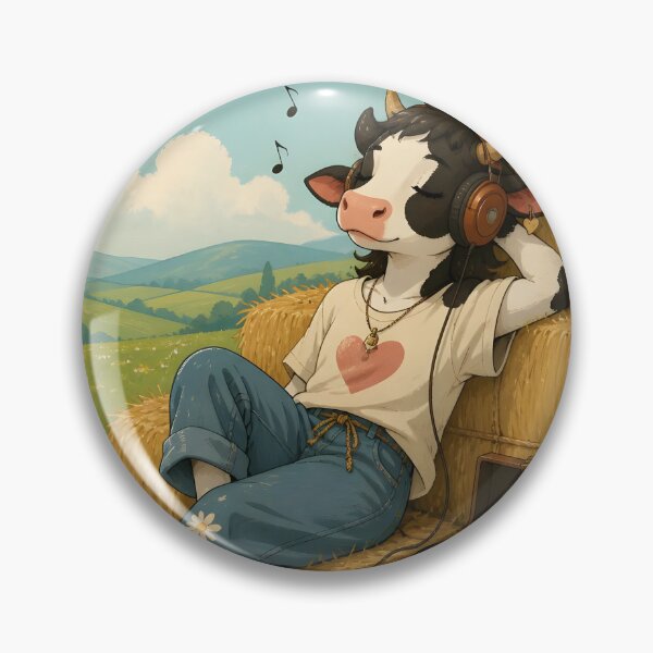 Item preview, music-loving cow designed and sold by Nopasaran-Tsin.
