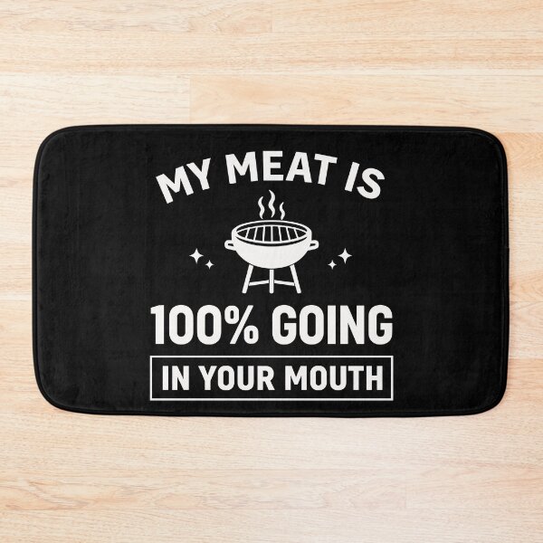 Item preview, My Meat Is 100% Going In Your Mouth Funny BBQ Shirt | Grill Master Humor | Barbecue Dad Joke Design designed and sold by 76Valeria.