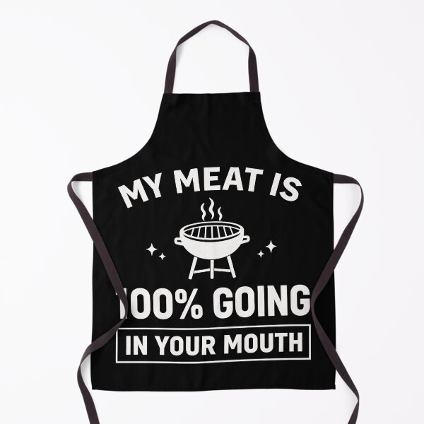 Item preview, My Meat Is 100% Going In Your Mouth Funny BBQ Shirt | Grill Master Humor | Barbecue Dad Joke Design designed and sold by 76Valeria.