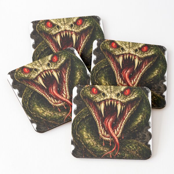 Item preview, Demonic Viper with Red Eyes designed and sold by VeltharaArt.