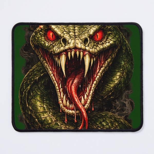Item preview, Demonic Viper with Red Eyes designed and sold by VeltharaArt.
