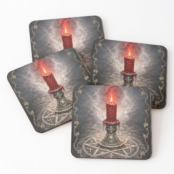 Item preview, Occult Ritual Candle Pentagram designed and sold by VeltharaArt.