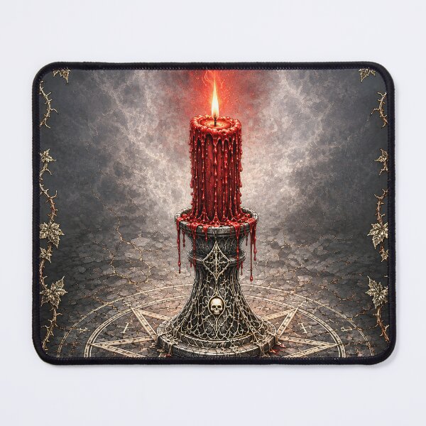 Item preview, Occult Ritual Candle Pentagram designed and sold by VeltharaArt.