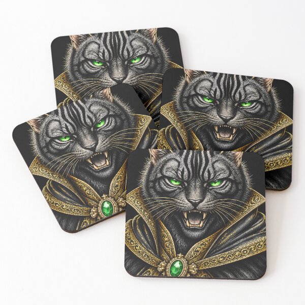 Item preview, Dark Gothic Cat Sorcerer designed and sold by VeltharaArt.