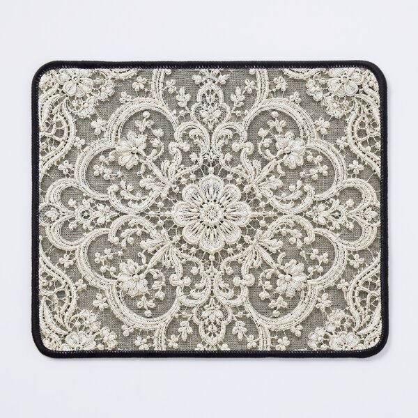 Item preview, Vintage Cream Floral Lace Embroidery Pattern designed and sold by Owcomm.