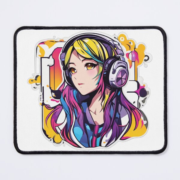 Item preview, Anime Girl Headphones Logo designed and sold by GDAFlux.