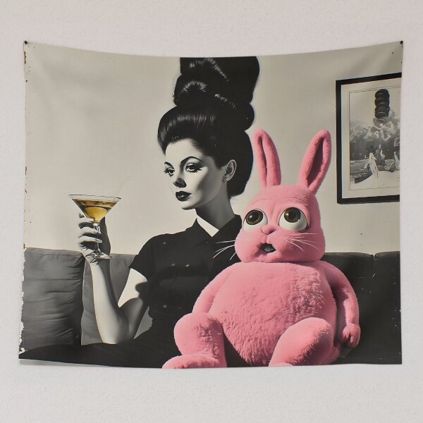 Item preview, Retro Old School Cool Easter Bunny Portrait  designed and sold by UrbanTempleArt.