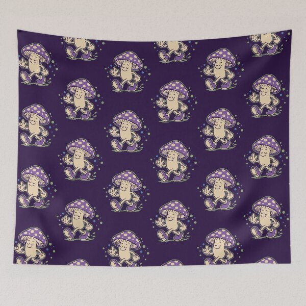 Item preview, Stay Spore-Tive purple Retro Mushroom designed and sold by CamaleonDesigns.
