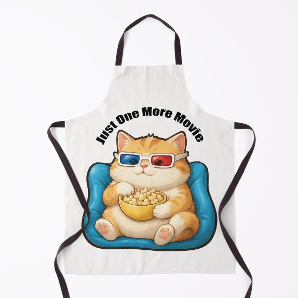 Item preview, Funny Movie Night Cat T-Shirt Just one more movie designed and sold by Artimax-Studio.