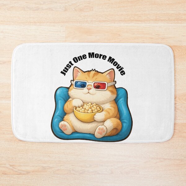 Item preview, Funny Movie Night Cat T-Shirt Just one more movie designed and sold by Artimax-Studio.
