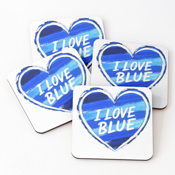 Item preview, I Love Blue – Artistic Heart designed and sold by KaSenArt26.