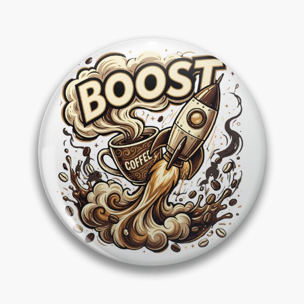 Item preview, Coffee Boost Rocket Vintage Funny Caffeine T-Shirt Gift Art designed and sold by Presshue.