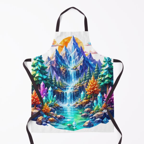 Item preview, Crystal Waterfall Mountain designed and sold by syotos-ai.