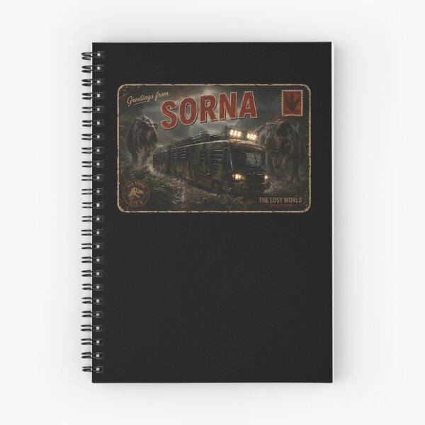 Item preview,  postcard greetings from the lost world jurassic logo rusted park  designed and sold by Blck-Acid-Devil.