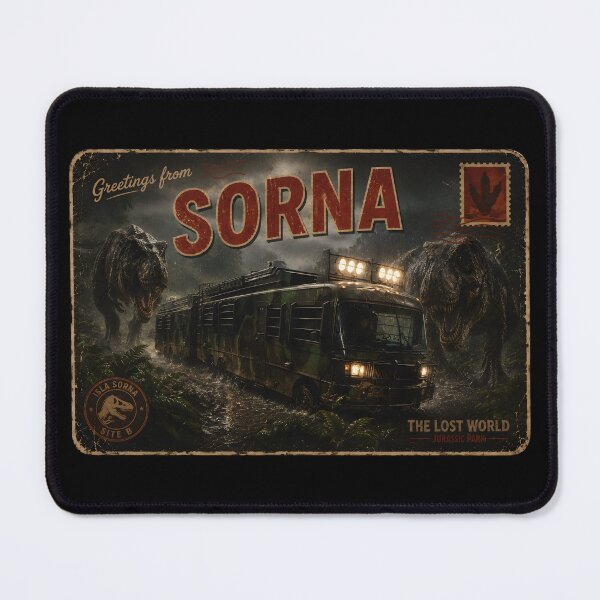 Item preview, postcard greetings from the lost world jurassic logo rusted park designed and sold by Blck-Acid-Devil.