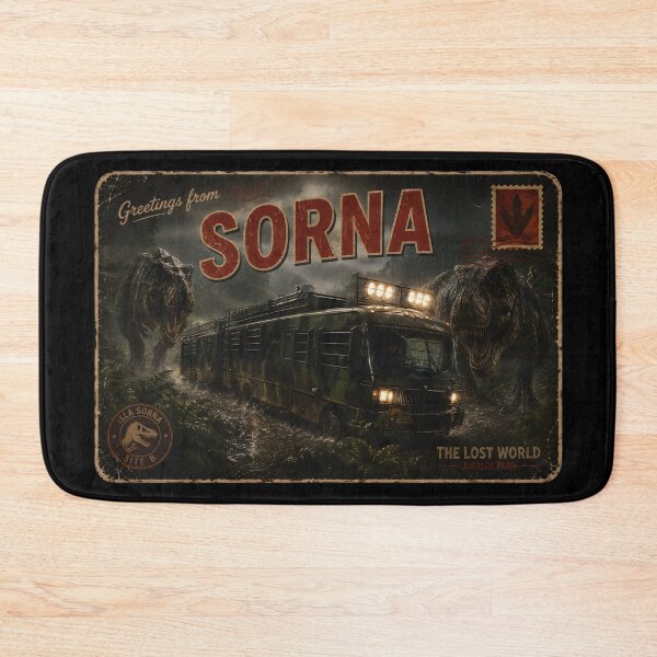 Item preview,  postcard greetings from the lost world jurassic logo rusted park  designed and sold by Blck-Acid-Devil.