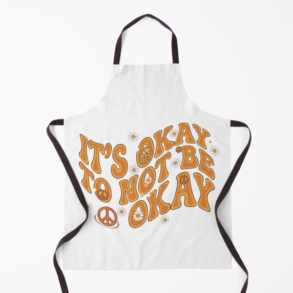 Item preview, Its Okay to Not Be Okay retro 70s groovy mental health gift designed and sold by language-des.