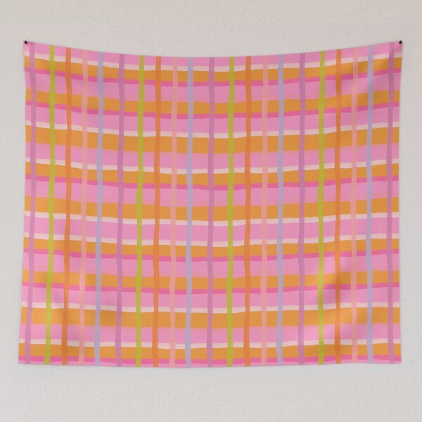 Item preview, Neon pink checks designed and sold by Navitaloves.